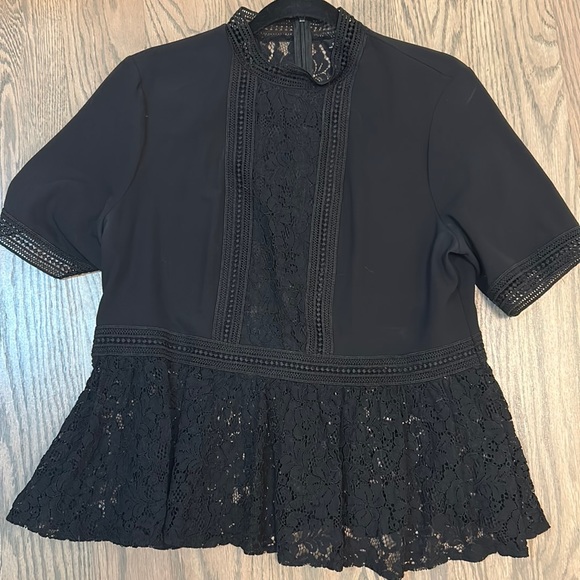 Zara lace peplum top - Picture 1 of 2